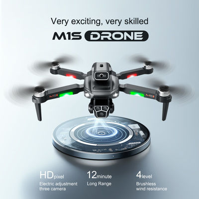 Складчивый квадрокоптер Rc Dron M1s Мини-Дрон 5g Wifi Fpv 4k Профессиональная избегание препятствий двойная камера для начинающих дронов