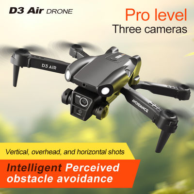 2024 D3 Air Drone LED Light 360 градусов Tumbling Headless Mode Оптический поток позиционирования складной RC Drone для новичков