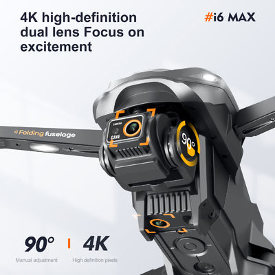 I6 Макс Избегание препятствий Ночь 4k Двойная камера Аэрофлот Fpv Дрон Бесбросовый мотор Ветерстойкий оптический поток Rc Квадрокоптер