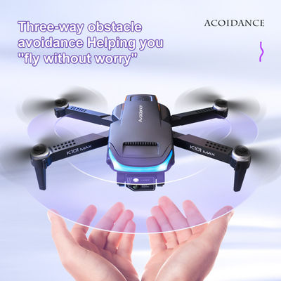 K101 Max Drone 4k HD Профессиональная двойная камера Локализация оптического потока Wifi FPV Dron RC складной RC Quadcopter складной