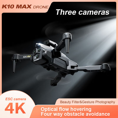 К10 Макс Дрон для предотвращения препятствий 4K Ультра HD Камера 2.4G RC Квадрокоптер Четырехнаправленный оптический поток Мини складной Дрон K10 Fpv