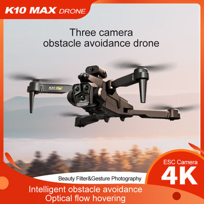Дрон с оптическим потоком с тройной камерой 4k Wifi Fpv Камера стабилизатор для начинающих Избегание препятствий RC Quadcopter 2.4G