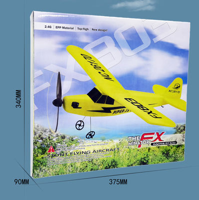 Суперпланер Fx803 2.4g Piper J3 Cub Rc Самолет Nc26170 Epp Летающий самолет с фиксированным крылом с длительным временем полета и стабильным полетом