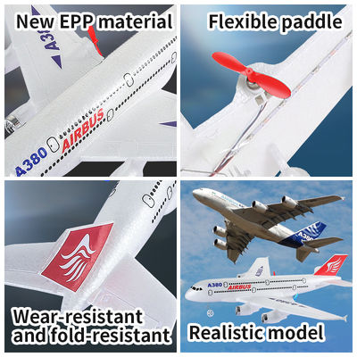 2.4G RC Airplane A380 Модель игрушечного вертолета с прочной пенополистиролом 110 м дальностью