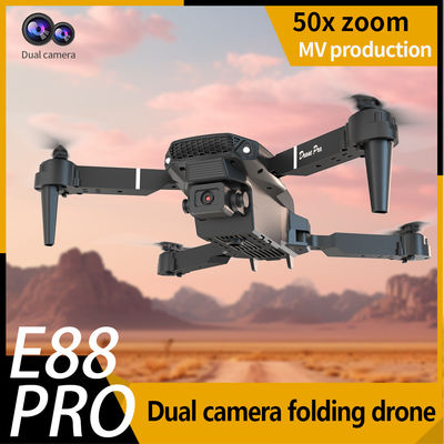 Профессиональный портативный беспилотник E88 Pro с двойной камерой 4k 8k Wifi Fpv Quadcopter 3.7V 1800mAH Литиевая батарея