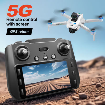 Пластик S159 5g Wifi Fpv GPS Quadcopter Drone 4khd Двойные камеры 25 минут Выносливость Избегание препятствий LED Большой экран Удалённое управление Rc Drone