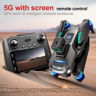Пластик S159 5g Wifi Fpv GPS Quadcopter Drone 4khd Двойные камеры 25 минут Выносливость Избегание препятствий LED Большой экран Удалённое управление Rc Drone