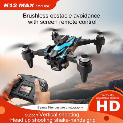 Дроны для начинающих K12 Бесбросовый Дрон Электрический 3 Камеры 4k Дрон инфракрасный Уход от препятствий Дроны Оптический поток Квадкоптер Игрушки для взрослых