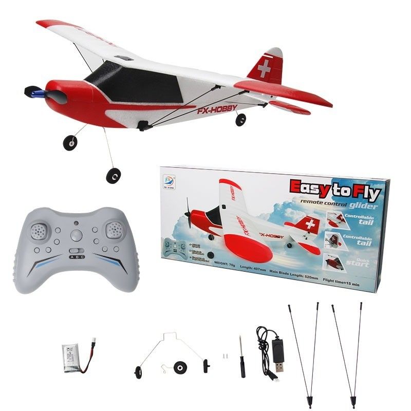 FX9603 2.4 ГГц 3CH EPP RTF Бесбросовый дистанционный 3D-рулевой радиоконтроль J3 Trainer Cub RC Модель самолета для аэробного полета