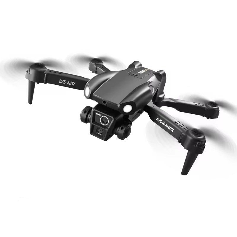 2024 D3 Air Drone LED Light 360 градусов Tumbling Headless Mode Оптический поток позиционирования складной RC Drone для новичков