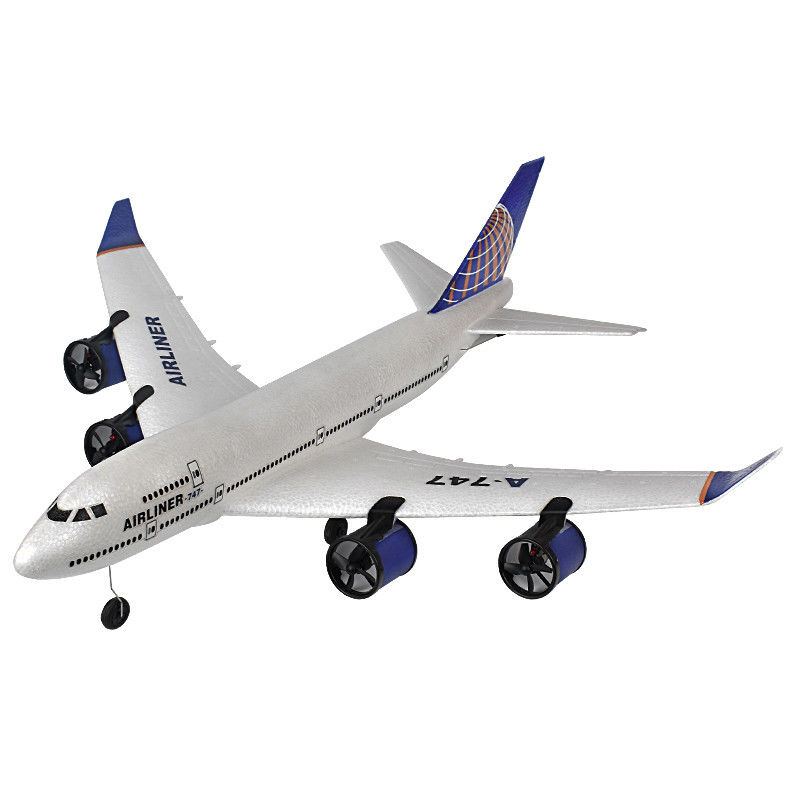 Электрический RC самолет A380 747 Режим Легко летать Каскадный ролл 2.4 ГГц Дистанционное управление Планер для и батареи включены