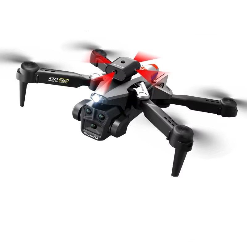 К10 Макс Дрон для предотвращения препятствий 4K Ультра HD Камера 2.4G RC Квадрокоптер Четырехнаправленный оптический поток Мини складной Дрон K10 Fpv