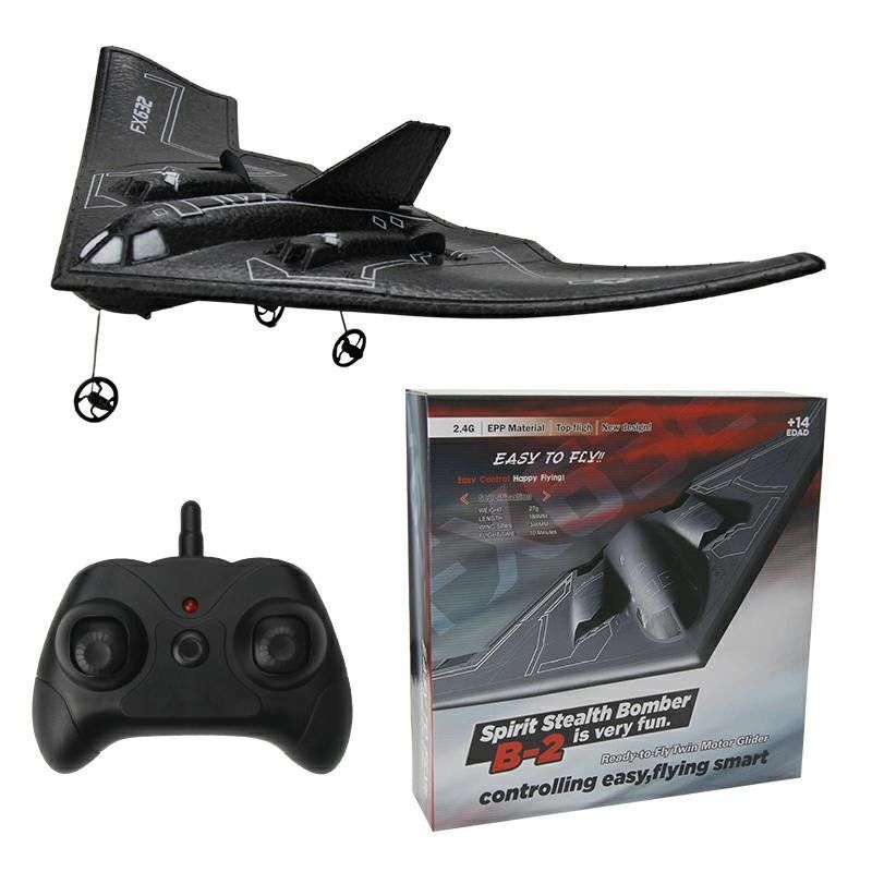 Fx632 Rc Самолёт B2 Бомбардировщик 2.4 ГГц Беспроводное управление Мини-планер 2ch Самолёт Дрон Дети Игрушки Подарки для обучения детей