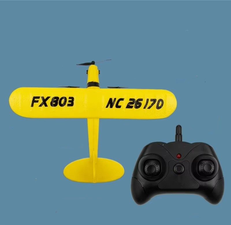 Суперпланер Fx803 2.4g Piper J3 Cub Rc Самолет Nc26170 Epp Летающий самолет с фиксированным крылом с длительным временем полета и стабильным полетом