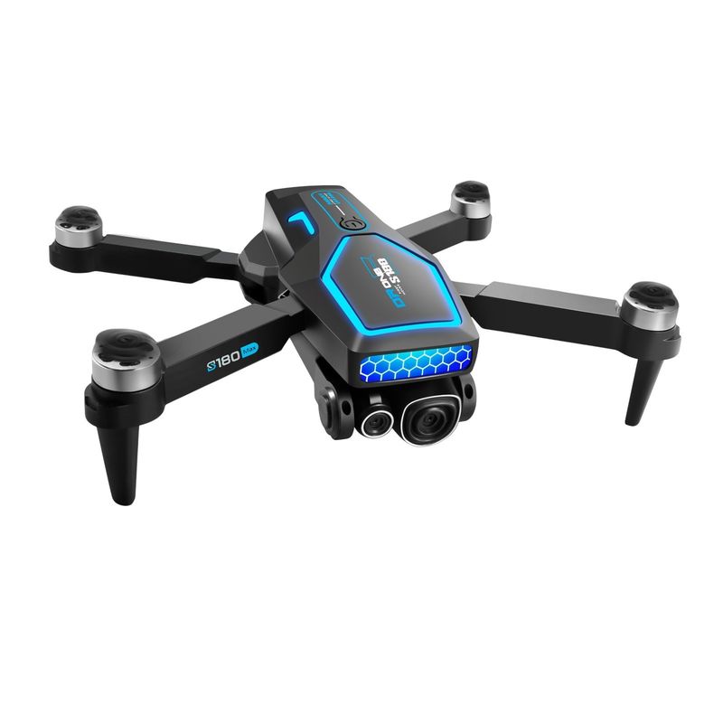 S180 Rc Бесбросовый беспилотник Hd Электрическая регулировка Аэрофотография Wifi Оптический поток 4 оси Избегание препятствий для самолетов для начинающих