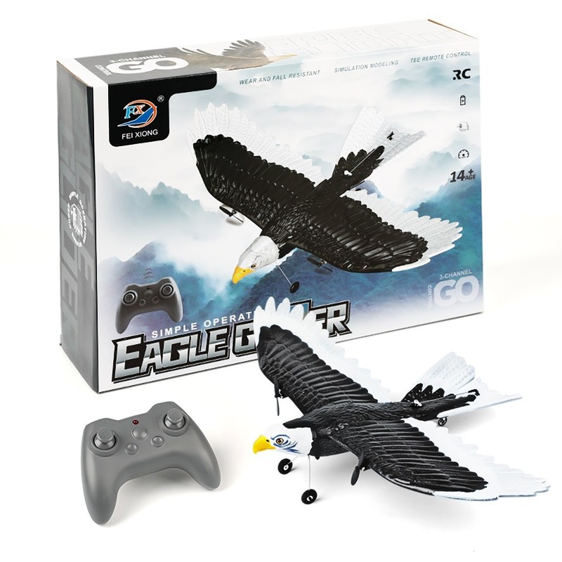 RTF 3ch Epp Foam Rc Simulation Wingspan Bald Eagle 2.4g Rc Glider Airplane Toys with 14 Years up Возрастный диапазон